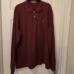 Vineyard Vines Men's Maroon Polo Shirt